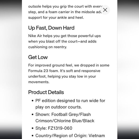 Jordan Zion 3 NRG 3D Shoes- Football Grey/Flash Crimson/Chlorine Blue/Black - Picture 9 of 13